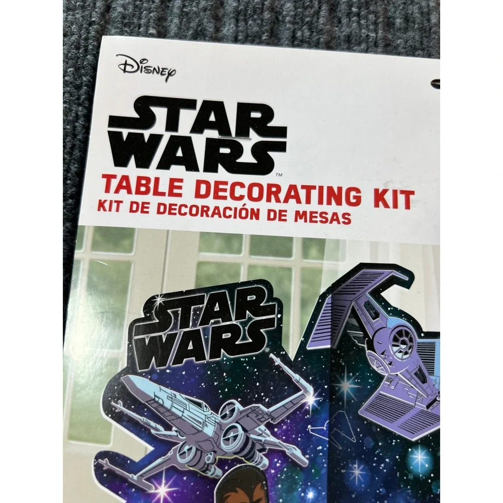 STAR WARS Table Decorating Kit Kids Birthday‎ Party Blue Galaxy of Adventures